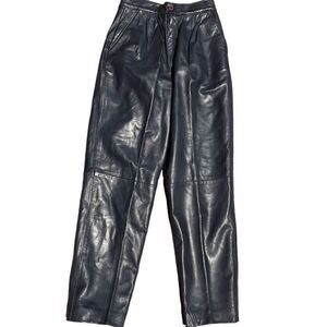 NETO VINTAGE Blue Hue Leather Pants Size 8